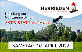 Müllsammelaktion „Aktiv statt Altmüll“ am 02.04.2022.