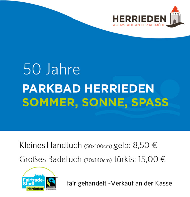 Aktion Faires Handtuch 50 Jahre Parkbad